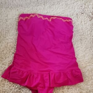 Strapless Pink Suit. Size XL.  Hula Honey. Not Used